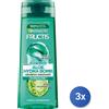 Garnier 3x Fructis Shampoo 250 Ml. Aloe Hydra Bomb
