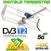 FTE MAXITAL Antenna TV esterna banda UHF 21-48 con filtro 5G LTE ideale per balcone