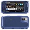 Logotrans Mini Glossy Series Custodia in Silicone per Nokia N97, Colore: Blu