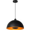 LUCIDE Siemens - Luci a sospensione Ø 40 cm, 1 x E27, colore: Nero (45496/01/30)