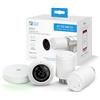 Garza - Kit 2 teste WiFi per Radiatore + Sensore Portatile + Bridge Zigbee, Valvola termostatica, Controllo App e Voce (Alexa e Google Home) Manuale/Automatico, Rilevamento Finestre, Anti-gelo