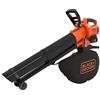 BLACK+DECKER Black & Decker BCBLV3625L1-QW Soffiatore-Aspiratore-Trituratore, 36 V, Aranc