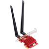 Cudy AX3000 WiFi 6 Adattatore PCIe, Bluetooth 5.0 PCIe Card, 2402Mbps + 574Mbps WiFi 6 velocità, OFDMA, 802.11ax/AC/a/b/g/n, Bluetooth 5.0/4.2/4.0, Solo Sistema Windows 10 64-Bit, WE3000S