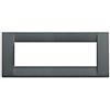 Vimar 16736.46 Idea placca Classica 6 moduli, 19.5x8.2x0.93cm, ardesia