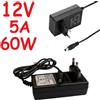 STG-TOP ALIMENTATORE SWITCHING 12V 5A 60W spinotto 5,5x2,1mm cavetto 1mt led telecamera