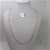 COLLANA UNISEX A MAGLIA MARINA ORO GIALLO E BIANCO 18KT 4,1 GR. (8281) 60 cm