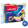 Vileda 8x Bundle Vileda Abrasivo Ceran X2 Induzione Vetroceramica