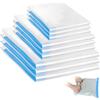 Cozary 9 Pcs Sacchi Sottovuoto Vestiti, Set di Sacchetti Sottovuoto in 3 Misure (35x50/40x60/50x70 3 Pezzi Ciascuno), Buste Sottovuoto Vestiti da Viaggio di Rotolo a Mano, Per Abbigliamento e Piumini