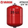 VAREM Vaso espansione per impianto solare termico Solarvarem rosso 25 LT 8 BAR 130°C