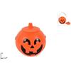 DUE ESSE CHRISTMAS srl 1 Pezzo Secchiello Zucca Halloween con Tappo in Plastica 16 x 16 cm