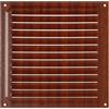 Brinox B70580Z - Griglia di ventilazione in legno scuro, 20 x 20 cm i25f