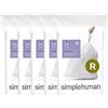 simplehuman Code R Müllbeutel, 10 l, con zug, 100 pezzi, bianco