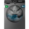 Cecotec Lavatrice 8Kg Carica Frontale Bolero DressCode 8900 Inverter FullColor Steel A. Acciaio 1400 Giri, Schermo 10,3, 11 Programmi, Inverter, SteamMax, Classe A