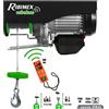 Ribimex Paranco elettrico con telecomando wireless 200 400 kg 750 W Montacarichi