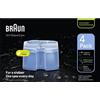 BRAUN 4 Cartucce Ricarica Liquido Stazione Pulizia Clean&Charge Clean&Renew