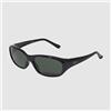 Ray-Ban DADDY-O II montatura nera lucida lenti verdi classiche G-15