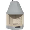Marsi Camin Camino A Legna In Refrattario Circolare Ad Angolo 113X80X148H ROT 100 Marsicamin