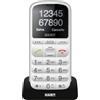 SAIET Telefono Cellulare SAIET PRONTO MAX 1,8" GSM Dual SIM Base Ricarica BIANCO