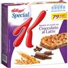 Kellogg's 6 x KELLOGG'S SPECIAL K AL CIOCCOLATO AL LATTE BARRETTE CEREALI SNACK DIETETICO