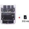 Bitfunx PSX MEMORY CARD WITH SD CARD PS1/PSONE 512MB BITFUNX MEMORIA ESTERNA PLAYSTATION