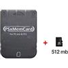 Bitfunx PSX MEMORY CARD WITH SD CARD PS1/PSONE 512MB BITFUNX MEMORIA ESTERNA PLAYSTATION