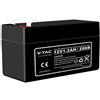 v-tac Batteria al Piombo Acido 12V 1.2Ah per Allarmi, Videosorveglianza, UPS Terminali