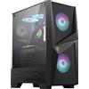 MSI MAG FORGE 100R CASE PC GAMING ATX 2X VENTOLE ARGB PWM 120mm MID TOWER mATX