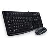 Logitech TASTIERA + MOUSE LOGITECH MK120 COMBO CON FILO USB QWERTY NERO BLACK