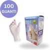 SMILEX 100 guanti monouso guanto in lattice talcato SMILEX taglia X / XL colore bianco