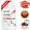 Ostrovit Vitamina D3 4000 UI + K2 MK7 - 100 Compresse - Ossa Forti Sistema Immunitario -
