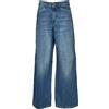 NOIR 'N' BLEU MIA L-312 jeans baggy donna vita alta tasconi - denim chiaro