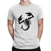T-SHIRT MAGLIETTA UOMO MEN ESTATE Abarth Fiat Auto Logo RACING CAR SPORT CASUAL