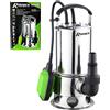 Ingco Ribimex Pompa Sommersa acque scure Elettropompa immersione acciaio inox 1100 W