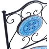 altri brand Set giardino tavolo e 2 sedie pieghevoli in ferro mosaico diam.80cm pietra