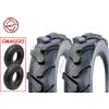 Union 2 COPERTONI +CAMERE TRATTORINO 3.50-8 TM RINFORZATI GOMME PNEUMATICI FALCIAERBA
