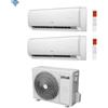 FERROLI Climatizzatore Condizionatore Dual Split Inverter Ferroli Giada M 9000+18000