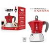 Bialetti Moka Exclusive : caffettiera bialetti 6 tazze Rossa per induzione