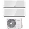Unical Condizionatore Unical Dual Split Inverter Serie Air Cristal 13+18 Con Kmx4 28He