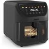 PRINCESS Friggitrice ad Aria 8 lt 2000W con Termostato Regolabile Nero 182476 Princess
