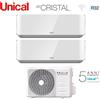 Unical Condizionatore Unical Dual Split Inverter Serie Air Cristal 10+10 Con Xmx2 18He