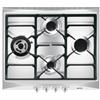 Smeg Piano Cottura Smeg 4 Fuochi a Gas 60 cm Accensione elettronica Inox SR264XGH2