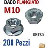 shopisnow DADI M8 M10 DADO ZINCATO FLANGIATO DENTATO FILETTATO METRICO VITI RONDELLA