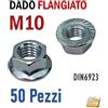 shopisnow DADI M8 M10 DADO ZINCATO FLANGIATO DENTATO FILETTATO METRICO VITI RONDELLA