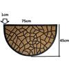 ARREDIAMO INSIEME S.A.S. Zerbino cocco naturale 75x45x1 cm antiscivolo tappeto esterno raschia fango