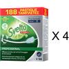 Svelto - Detersivo Professionale Lavastoviglie in Pastiglie, 4x 188 Tabs