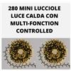 NATALE LUCI 280 MINILUCCIOLE LUCE GIALLA CALDA LAMPADINE ALBERO/PRESEPE