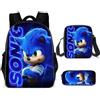Zaino Scuola Sonic Set 3 pezzi, Astuccio e Gadget - Vari colori/stampe