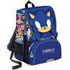Sonic School Pack Zaino Estensibile + Astuccio 3 Zip Sonic