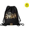 Colourbook Sacca con coulisse Geolier Black Rubber by Colourbook