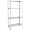Bizzotto Scaffale Metallo 4 ripiani 75x30x150 h Scaffalatura Metallica Bizzotto E550B